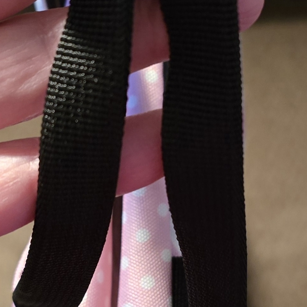 **NEW** Loungefly Minnie Mouse Pink and Black Kids Backpack - Picture 4 of 6